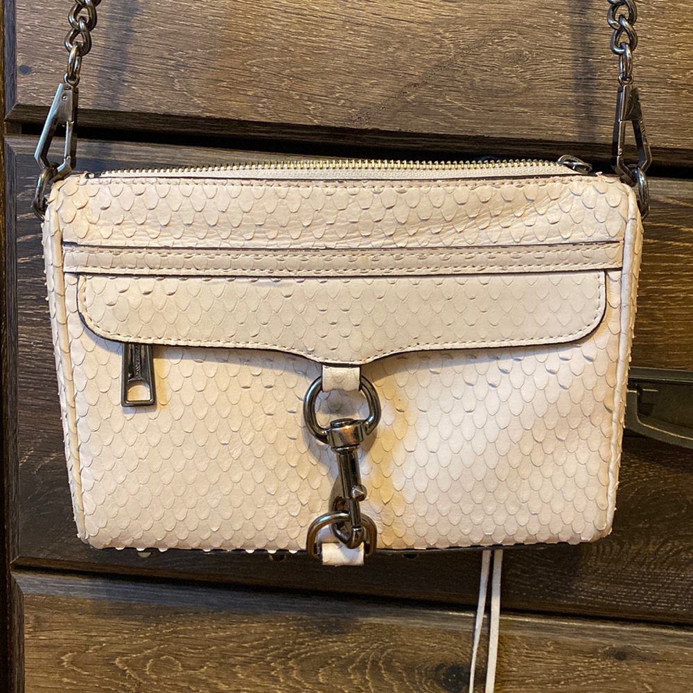 Rebecca Minkoff Light Pink Crossbody with Chain Strap